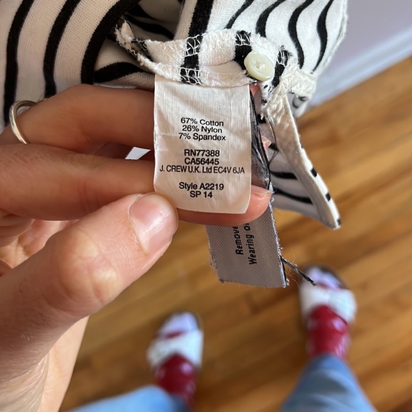 Striped sleeveless top with jewelled neckline - Picture 6 of 6